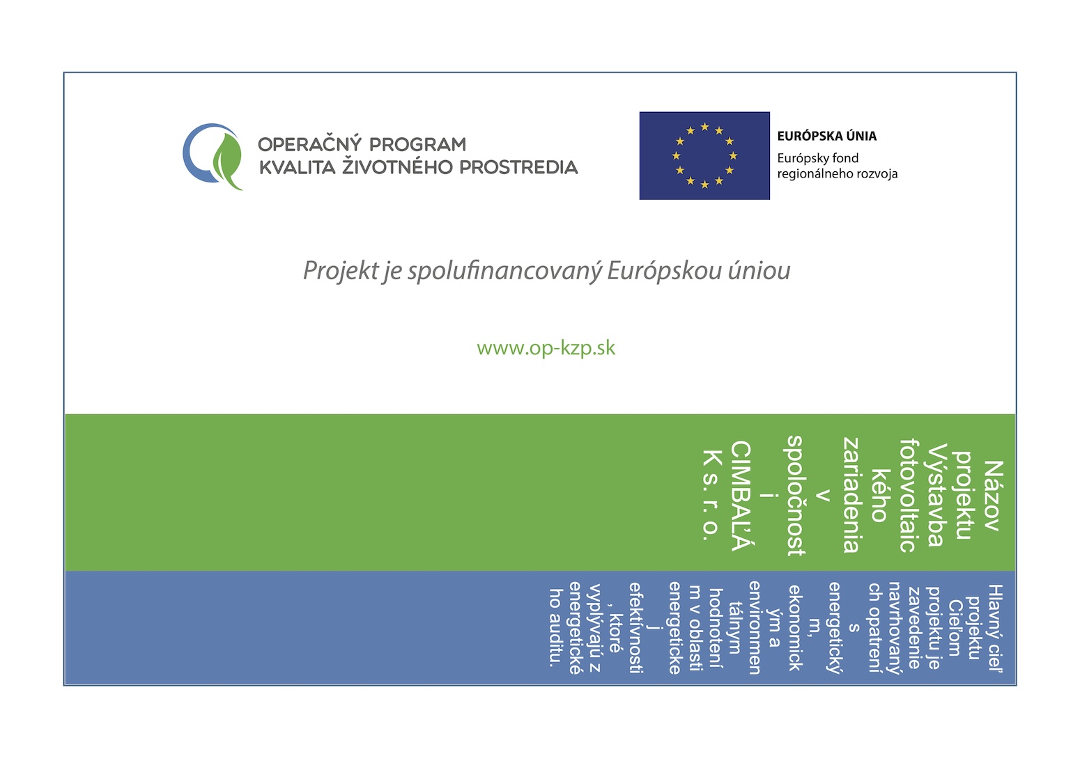 Operačný program kvality životného prostredia #1