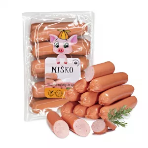 Miško detské párky so syrom 400g